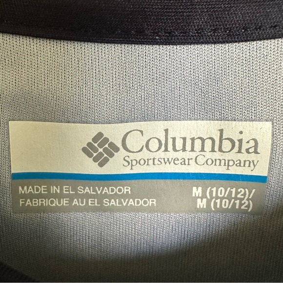 NWT Columbia Boys Medium 10/12 PFG UNC Chapel Hill Omni Shade Short Sleeve Blue - Picture 5 of 8